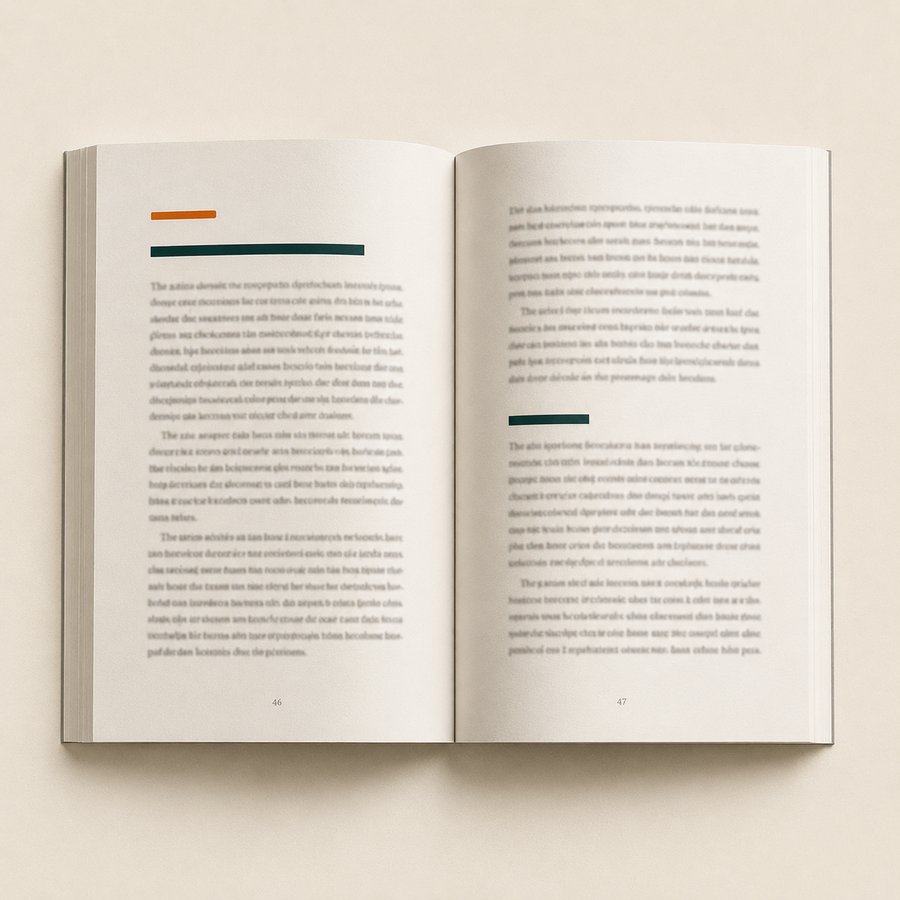 Inside The Follow-Through book — a chapter spread