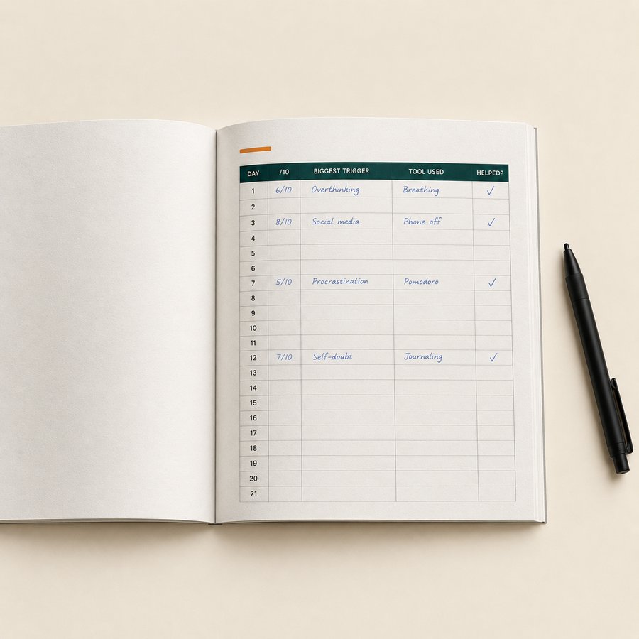 The Follow-Through weekly tracker page